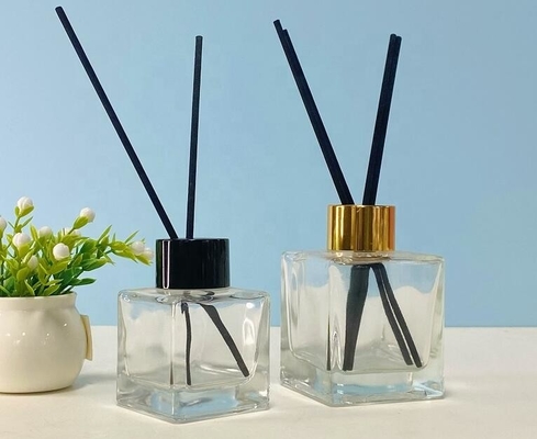 Bouteilles à la maison de diffuseur du parfum 50ml de bouteille en verre de diffuseur d'arome de couvercle à visser