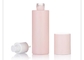 Le cosmétique en verre fait sur commande rose rond de 2oz 3oz met la bouteille en bouteille givrée de pompe de maquillage