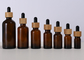 GV 30ml Amber Glass Dropper Bottles tête de silicone de bouteille de compte-gouttes d'oeil de 1 once