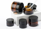 OEM d'ODM pots cosmétiques en verre de 4 onces avec des couvercles Amber Lip Balm Jars