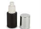 Bouteille de pompe de lotion de GV Matte Black Empty Cosmetic Bottles 120ml avec l'estampillage chaud