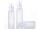 La pompe en verre givrée claire de sérum met les bouteilles en bouteille vides de soins de la peau de 50ml 100ml